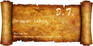 Dragan Tekla névjegykártya